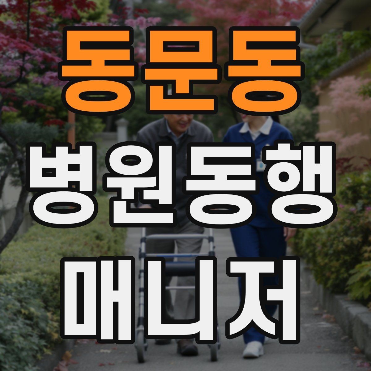 동문동 병원동행매니저 자격증 감염 취약 고객 동행 시 거리 두기 팁