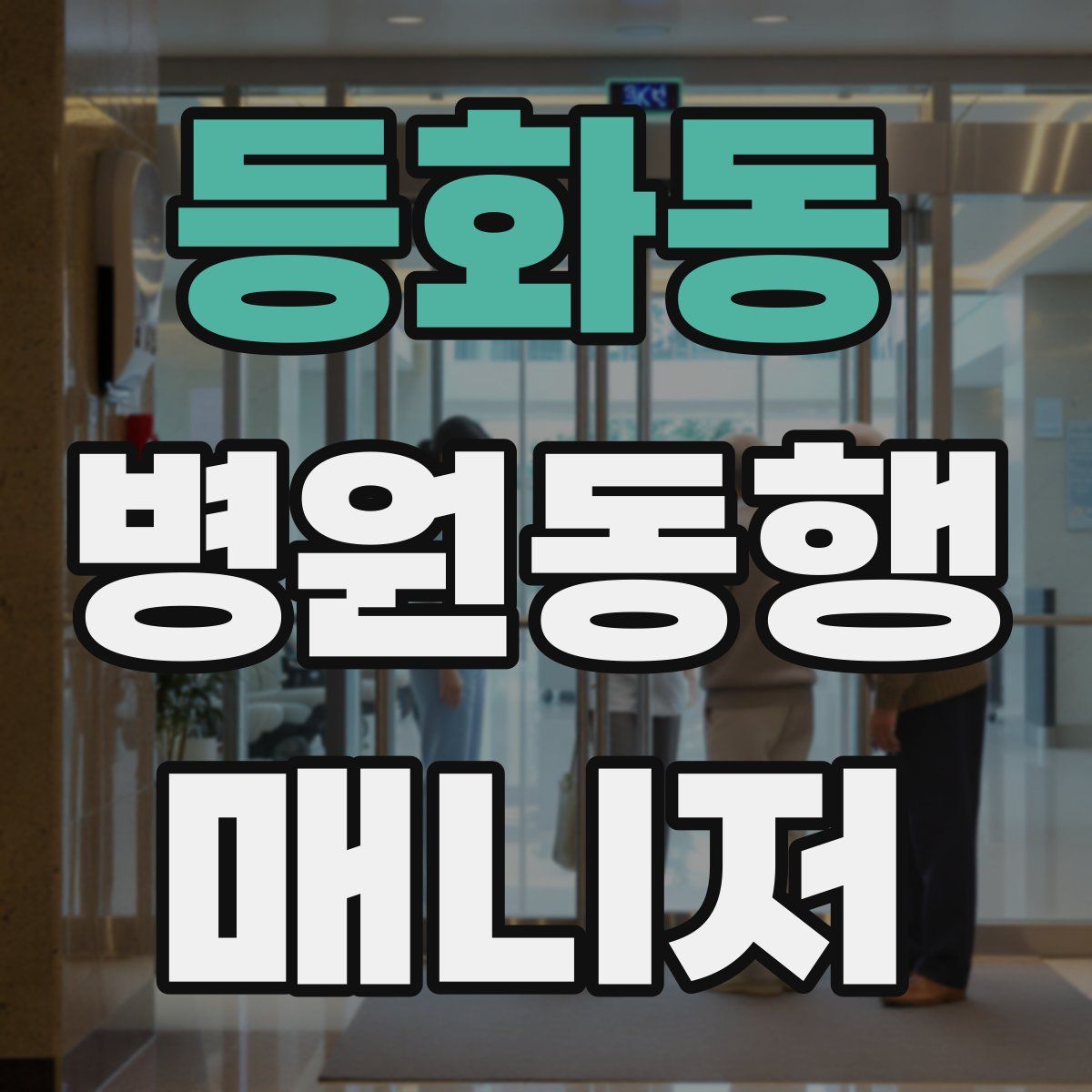 등화동 병원동행매니저 자격증