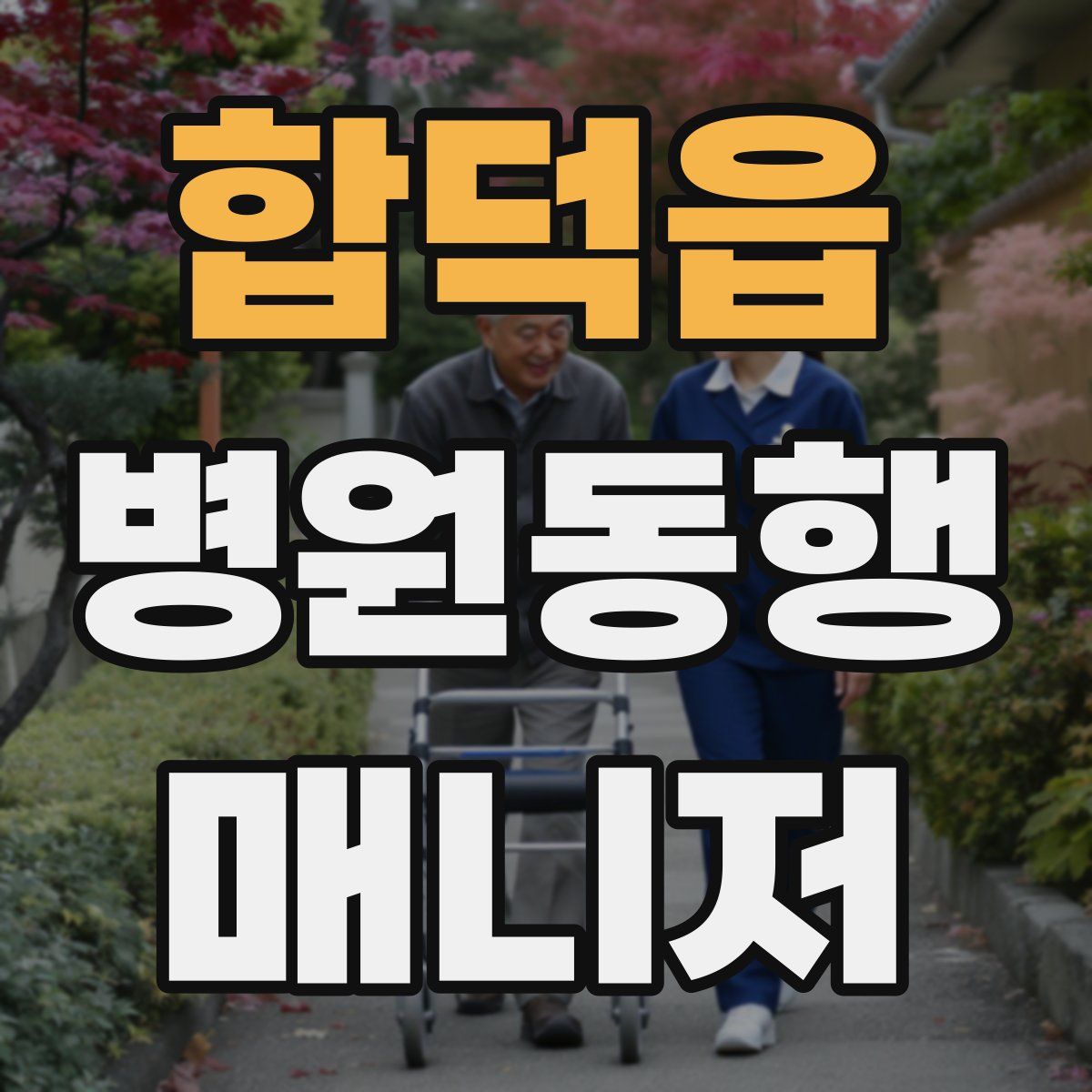 합덕읍 병원동행매니저 자격증