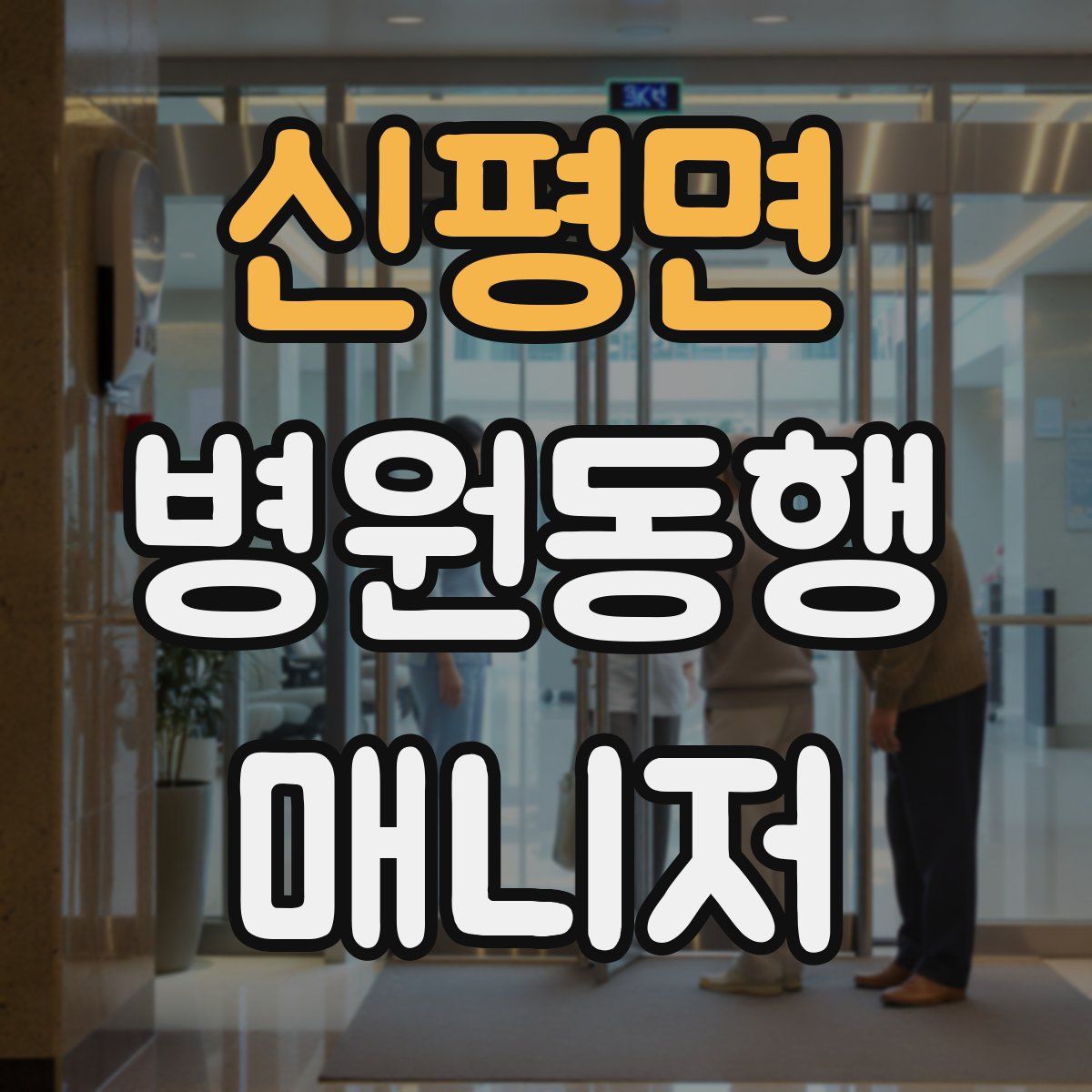 신평면 병원동행매니저 자격증