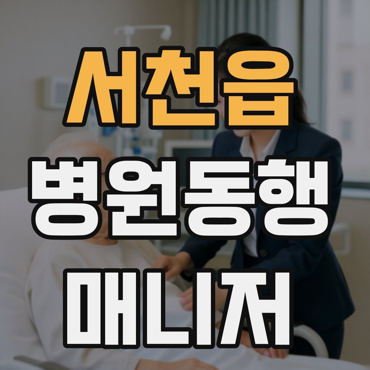 서천읍 병원동행매니저 자격증