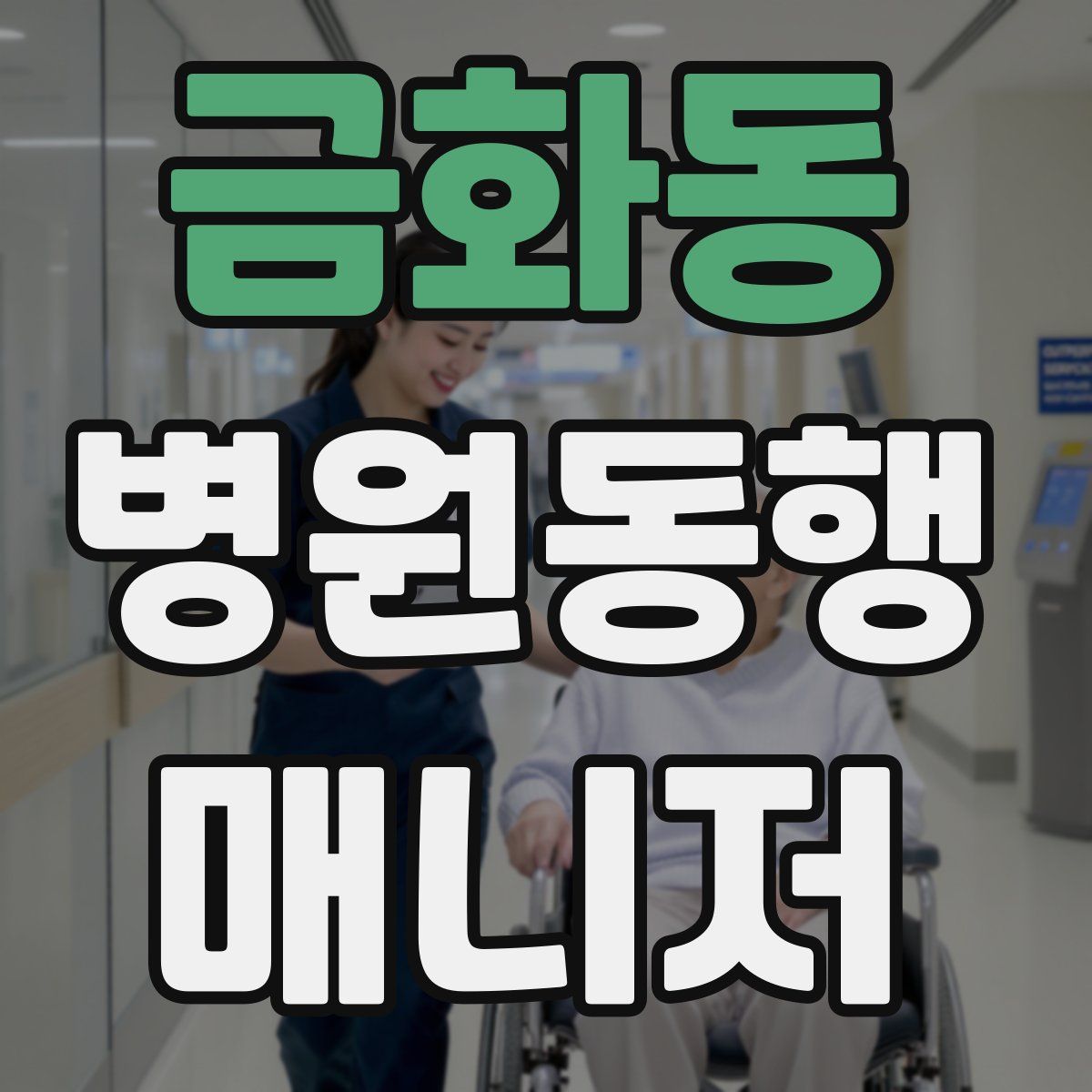 금화동 병원동행매니저 자격증
