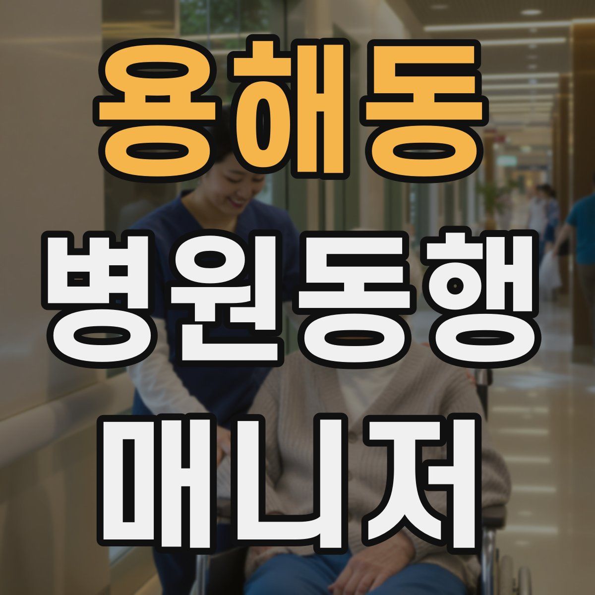 용해동 병원동행매니저 자격증