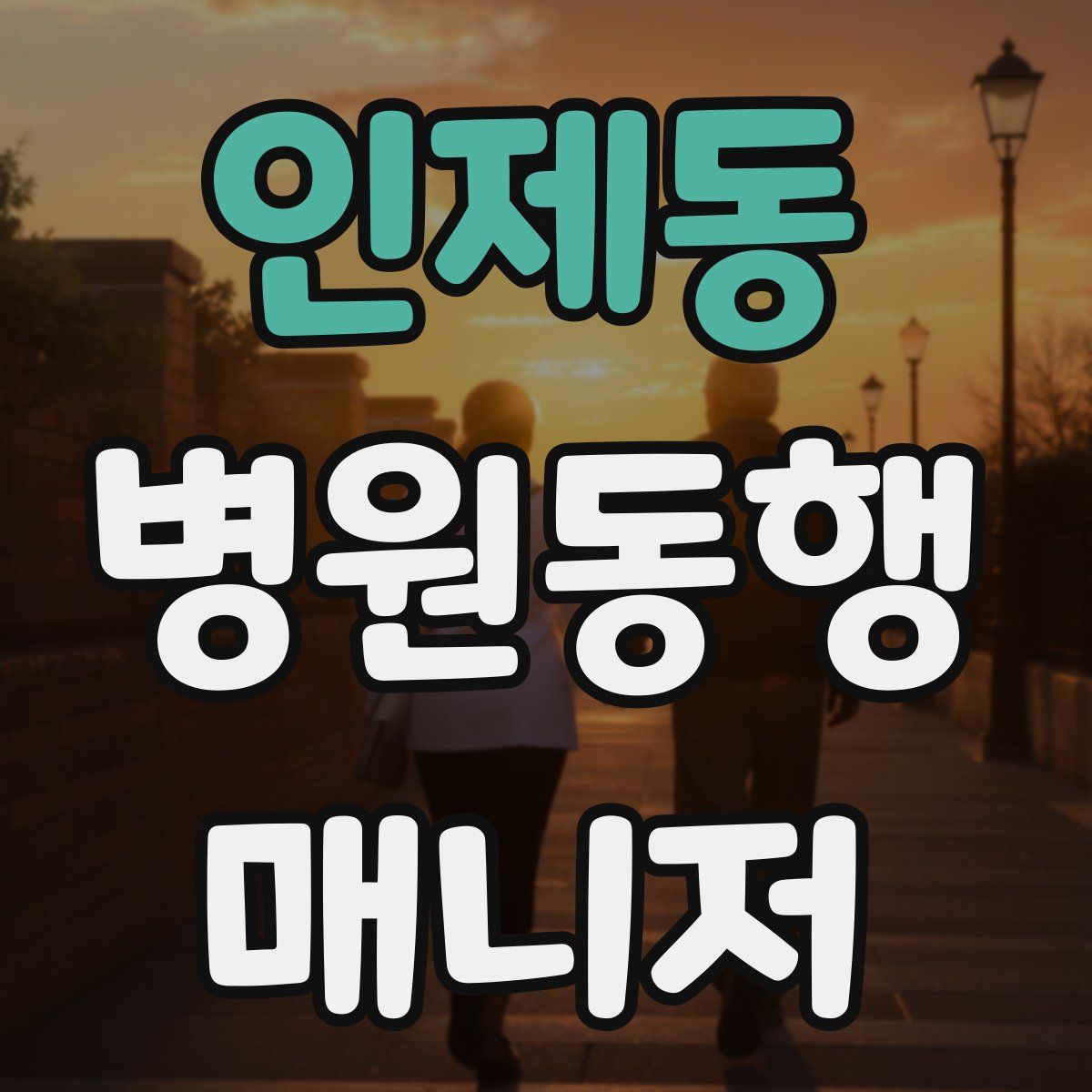 인제동 병원동행매니저 자격증