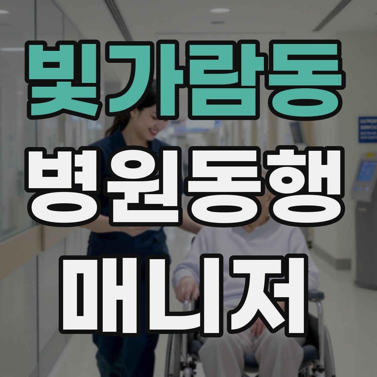 빛가람동 병원동행매니저 자격증 보호자에게 전달할 내용 정리 체크