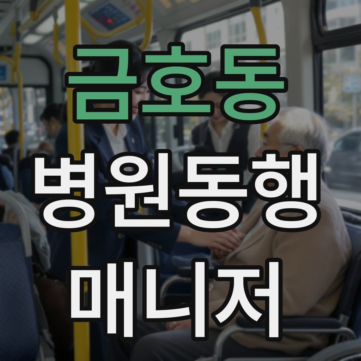 금호동 병원동행매니저 자격증