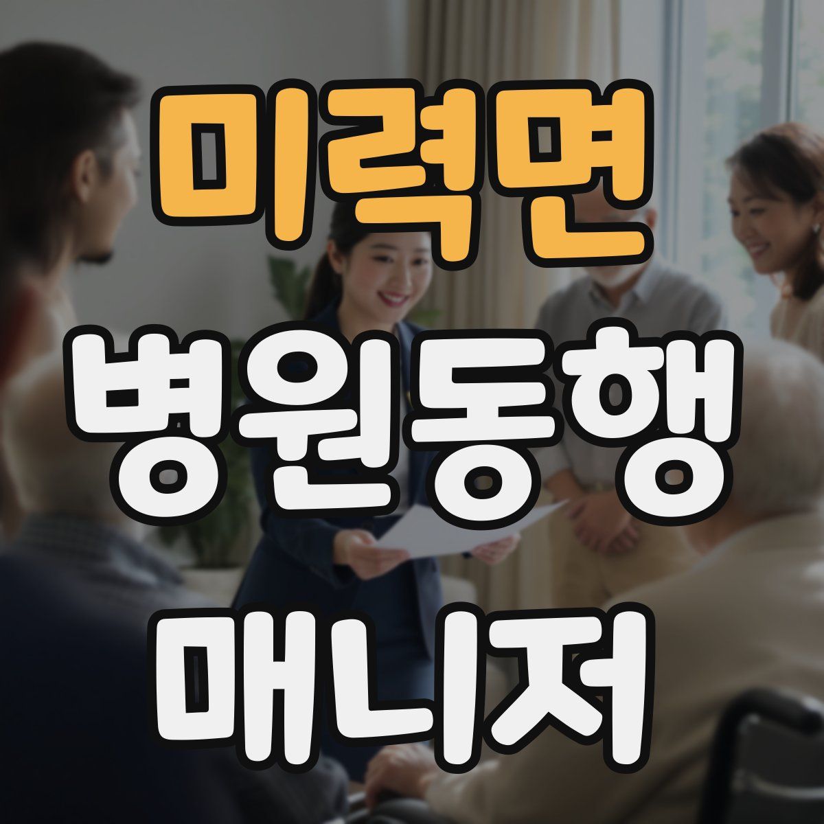 미력면 병원동행매니저 자격증