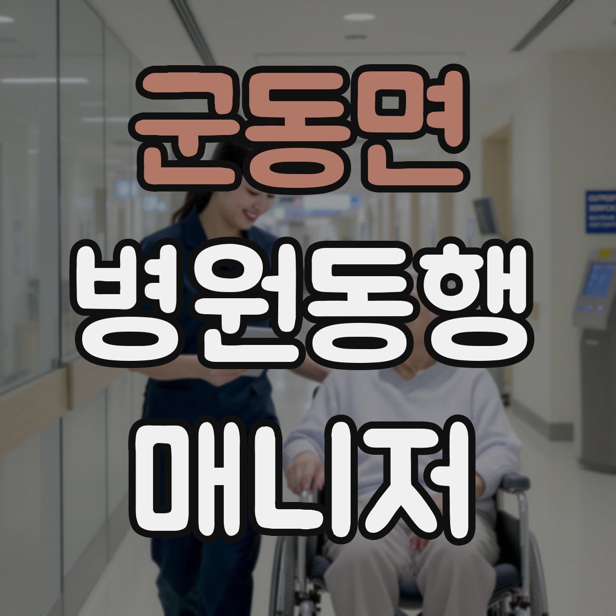 군동면 병원동행매니저 자격증