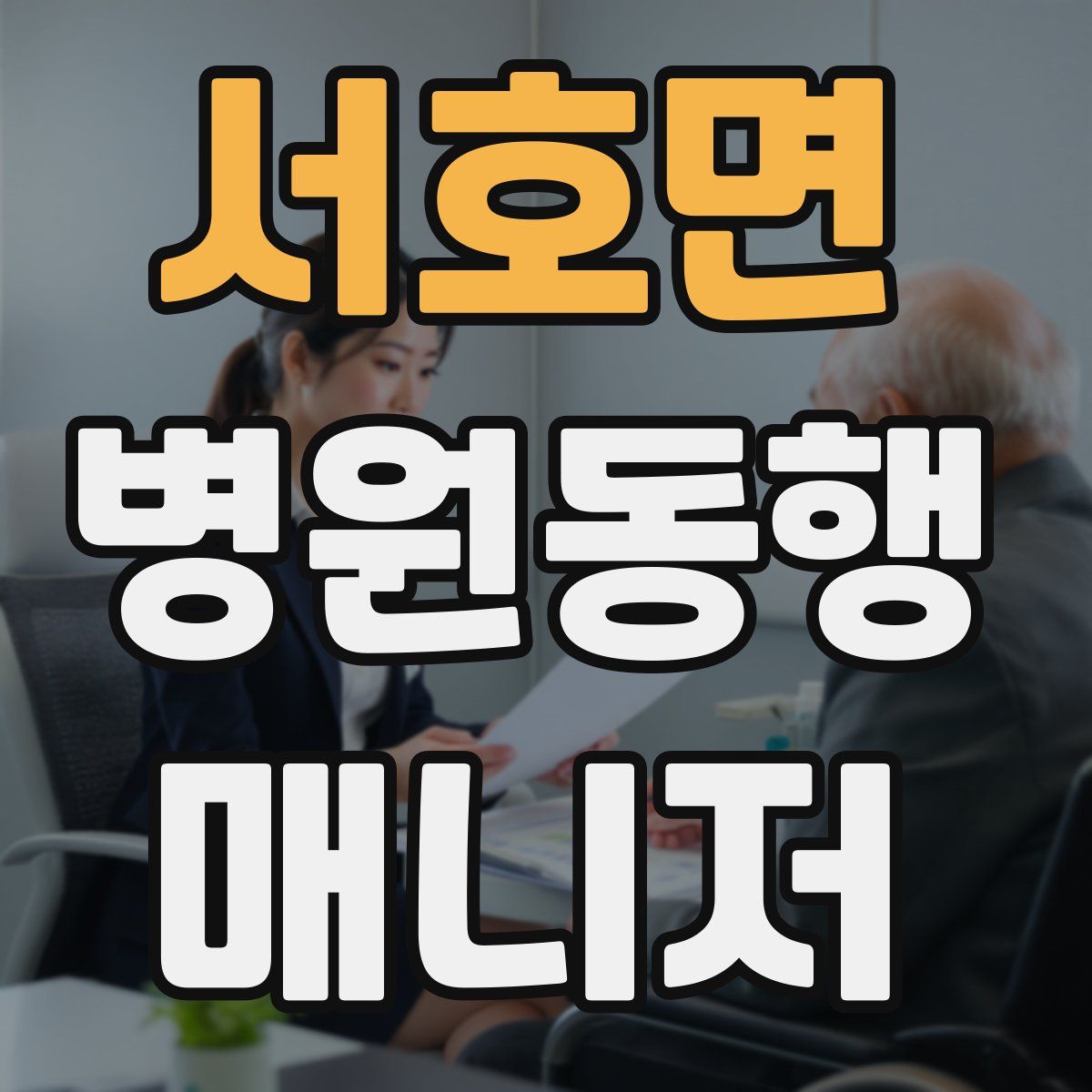 서호면 병원동행매니저 자격증