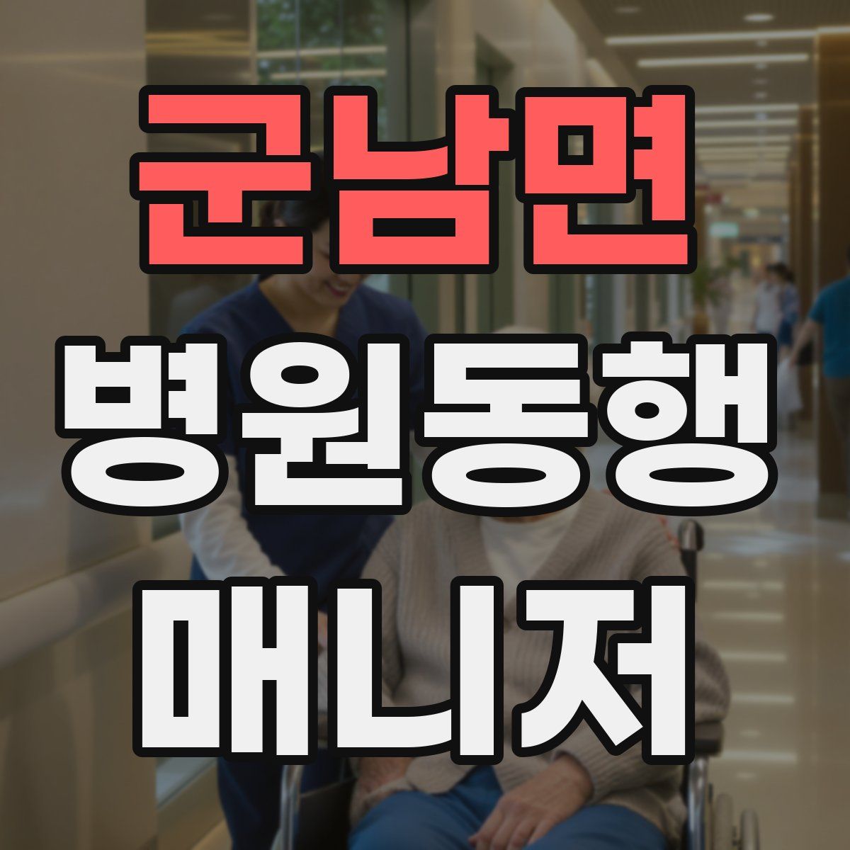 군남면 병원동행매니저 자격증