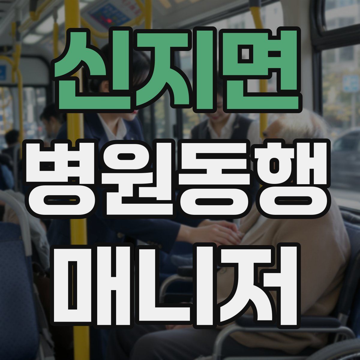 신지면 병원동행매니저 자격증