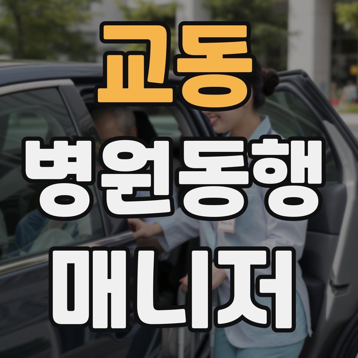 교동 병원동행매니저 자격증 택시 이용 시 안전하게 이동하는 팁