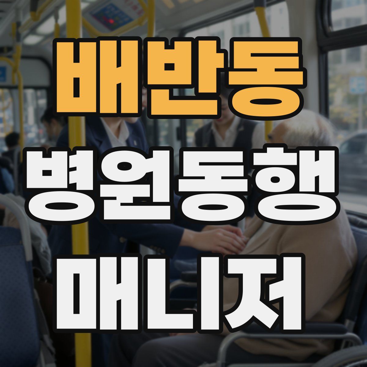 배반동 병원동행매니저 자격증