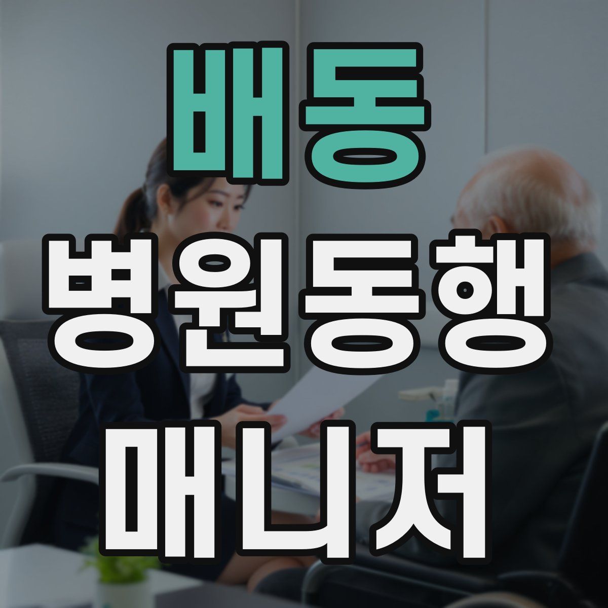 배동 병원동행매니저 자격증