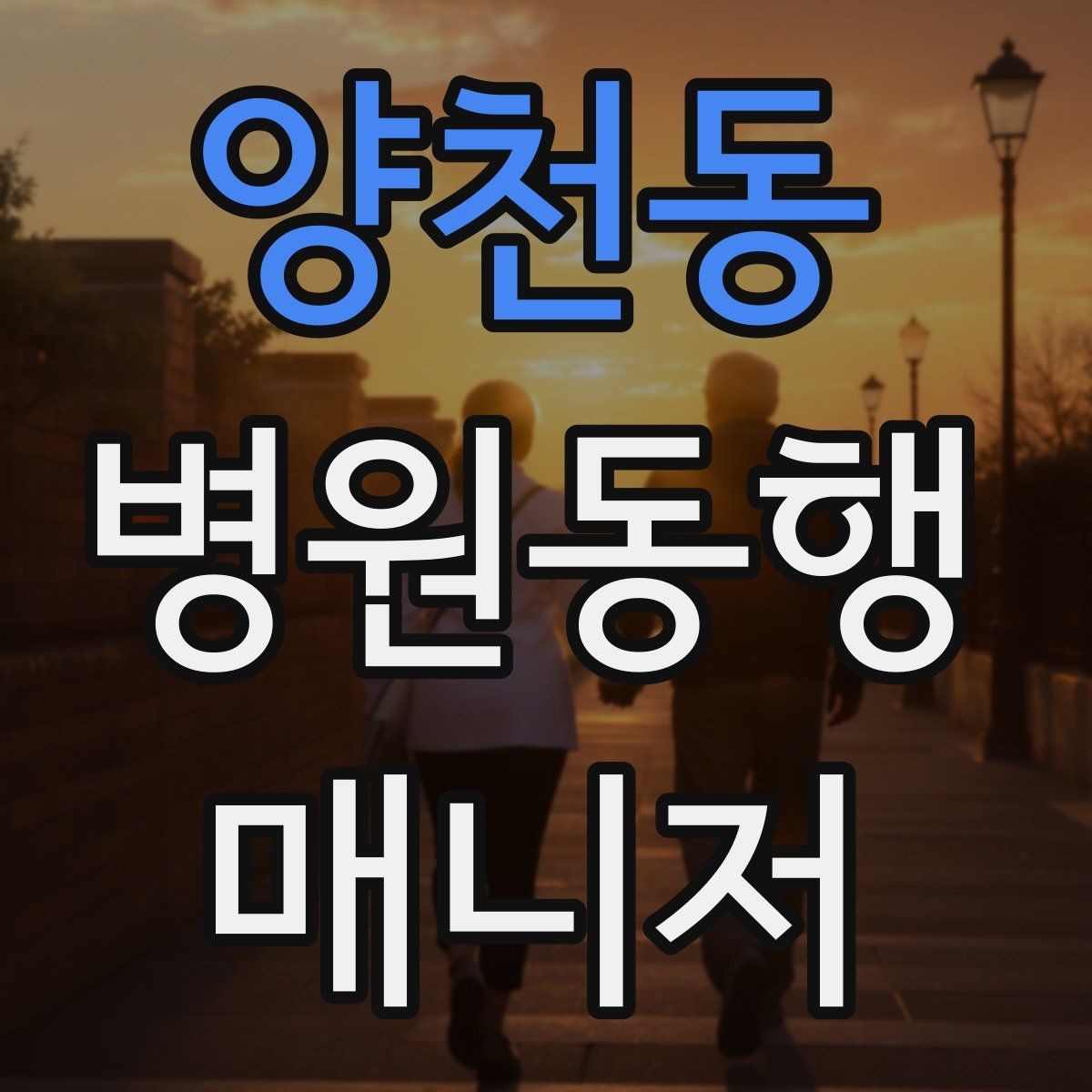 양천동 병원동행매니저 자격증 병원 간 이동이 있을 때 계획 세우기