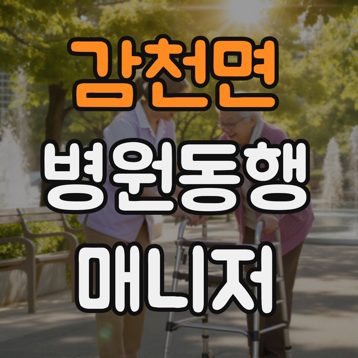 감천면 병원동행매니저 자격증