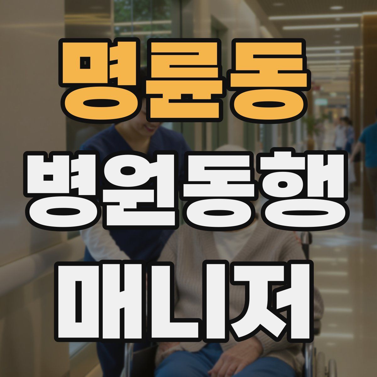 명륜동 병원동행매니저 자격증