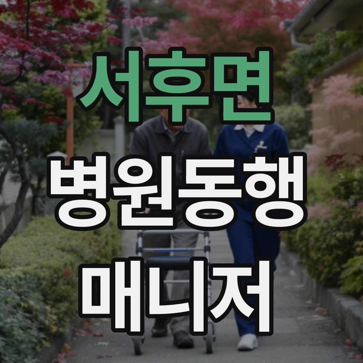 서후면 병원동행매니저 자격증 대학병원 진료 동행에서 중요한 점