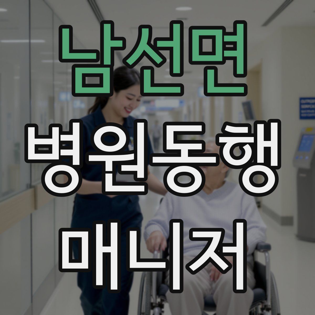 남선면 병원동행매니저 자격증