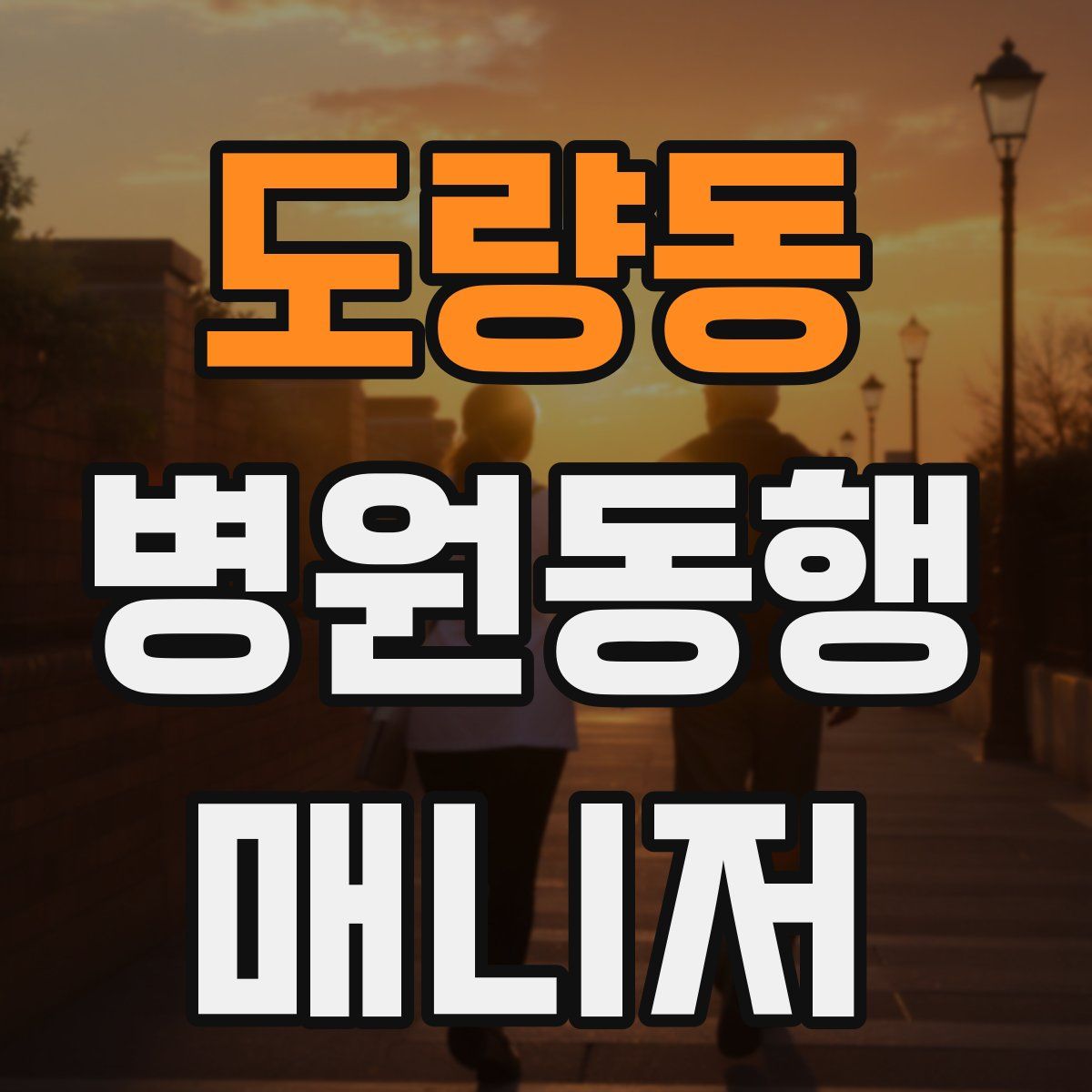 도량동 병원동행매니저 자격증