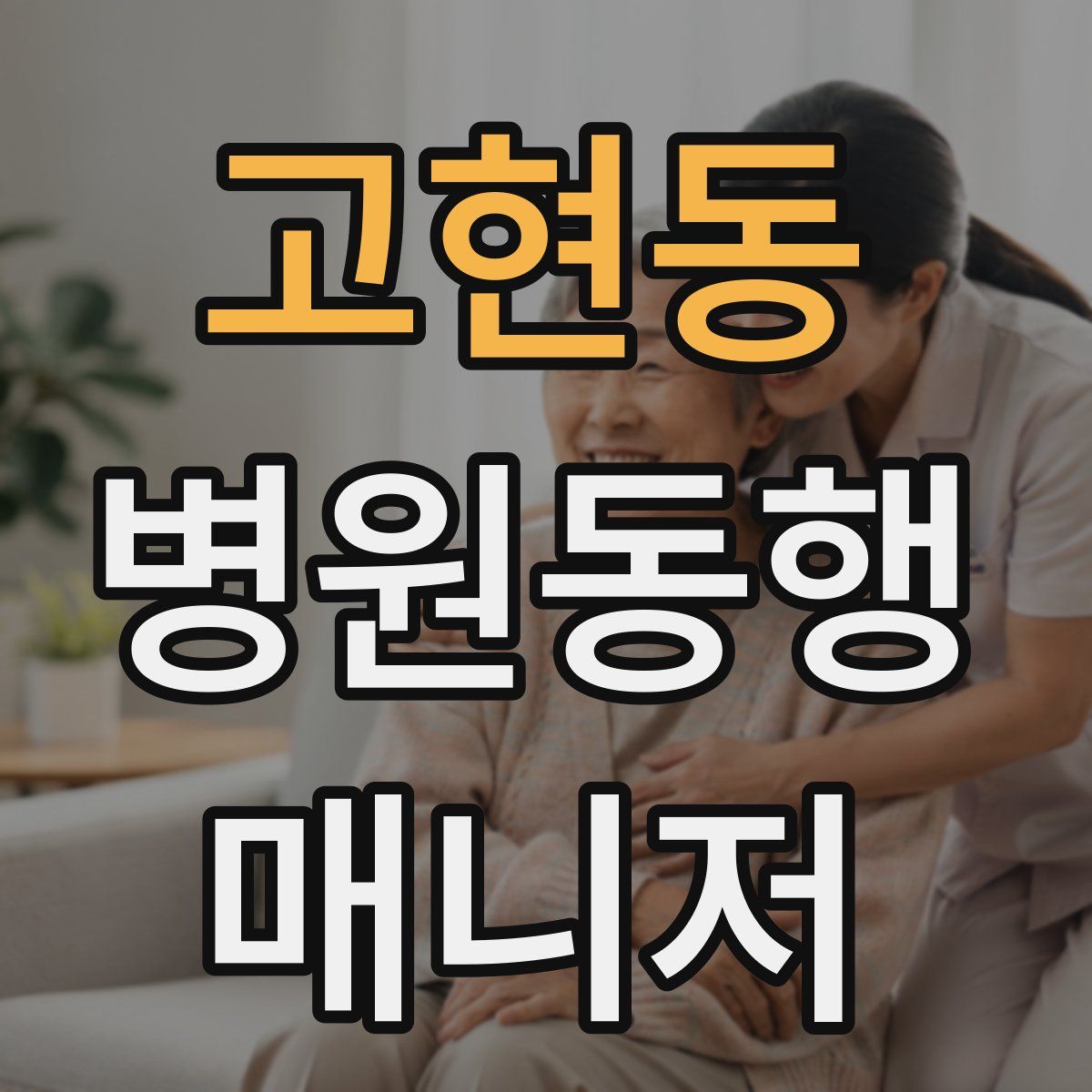 고현동 병원동행매니저 자격증