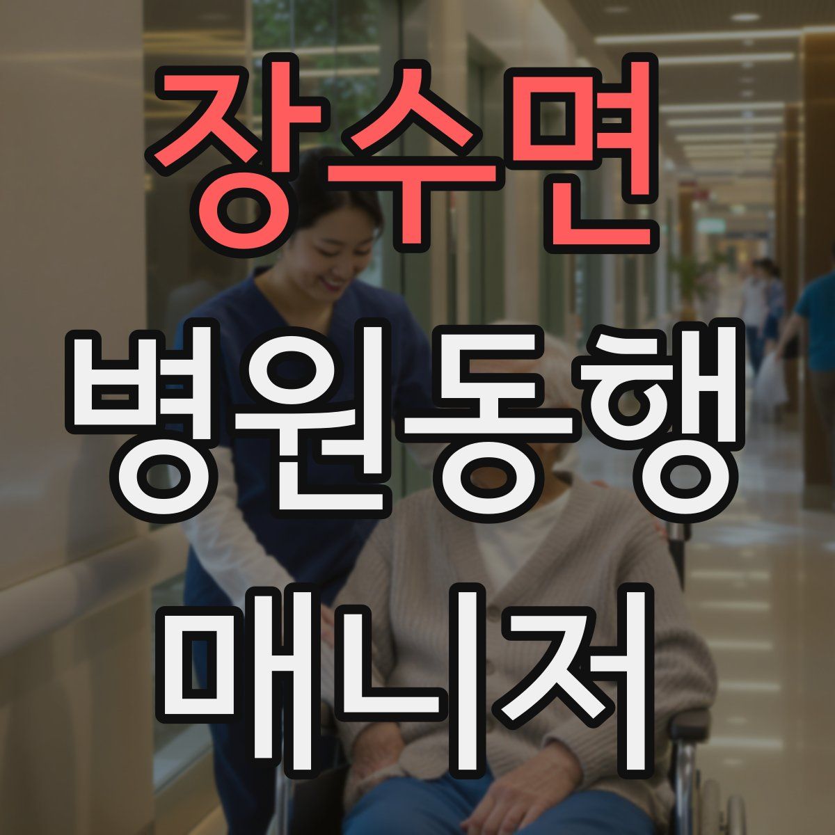 장수면 병원동행매니저 자격증