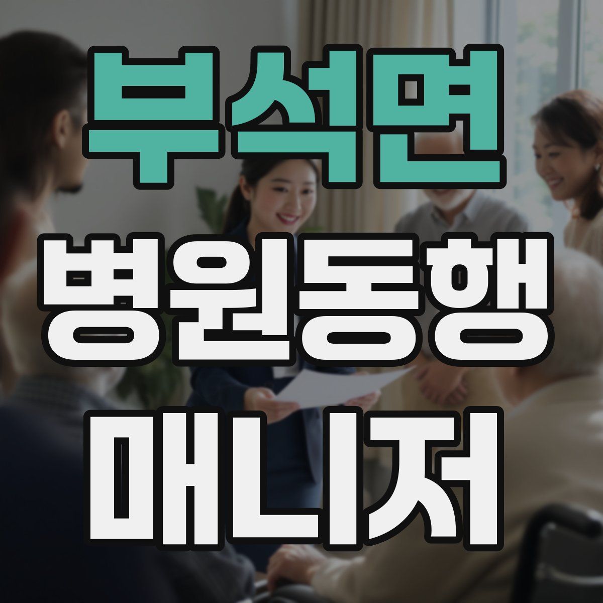 부석면 병원동행매니저 자격증