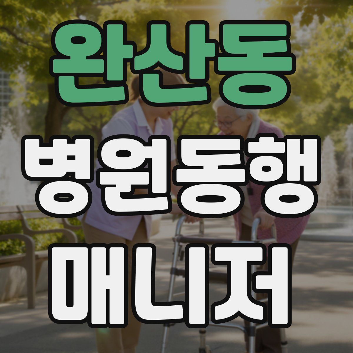 완산동 병원동행매니저 자격증