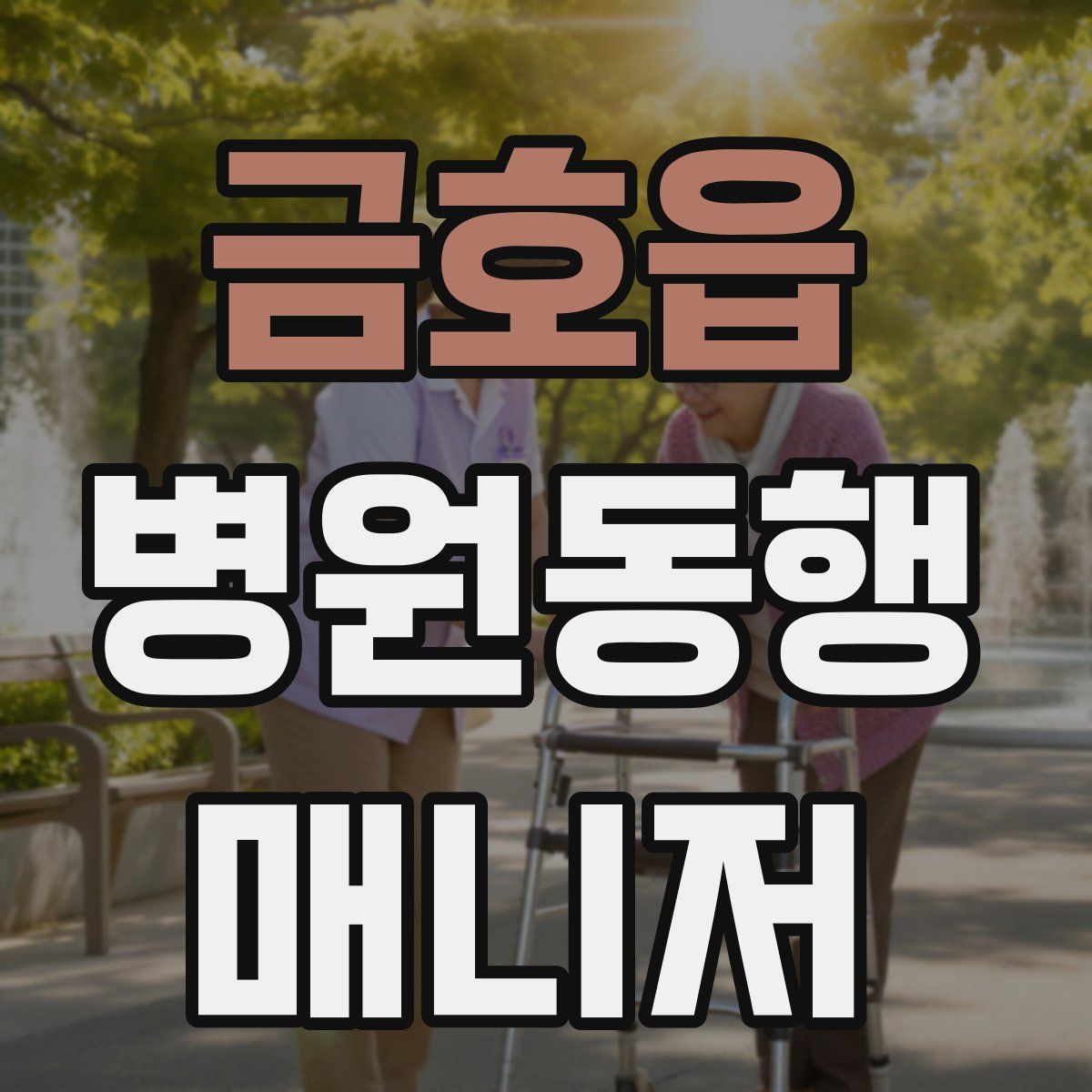 금호읍 병원동행매니저 자격증