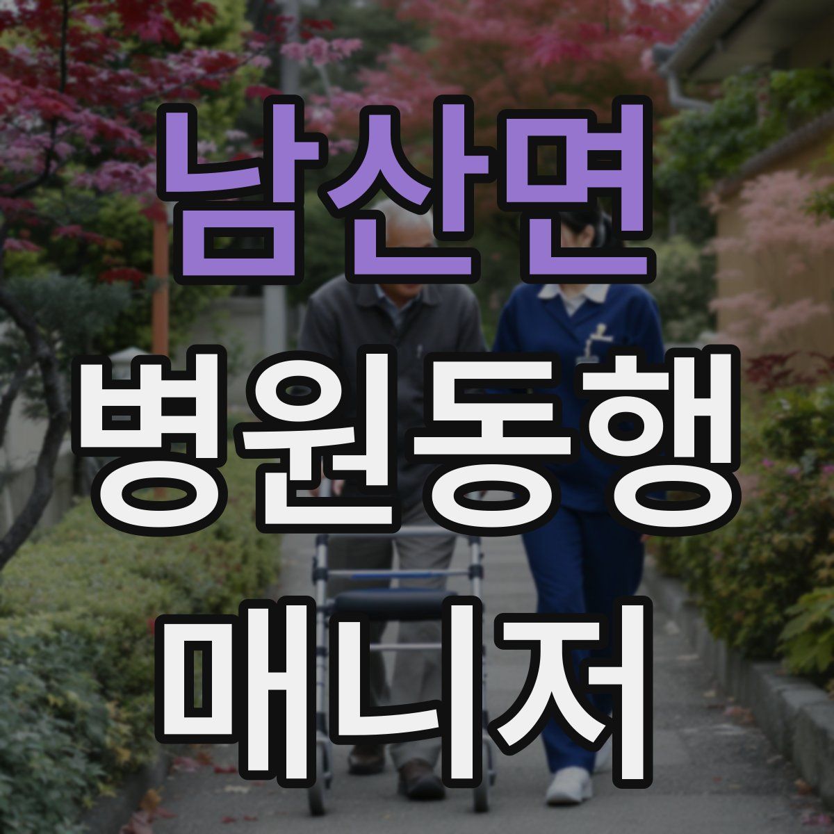 남산면 병원동행매니저 자격증