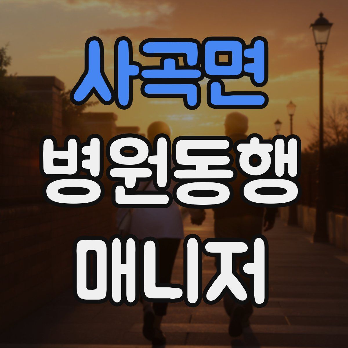 사곡면 병원동행매니저 자격증