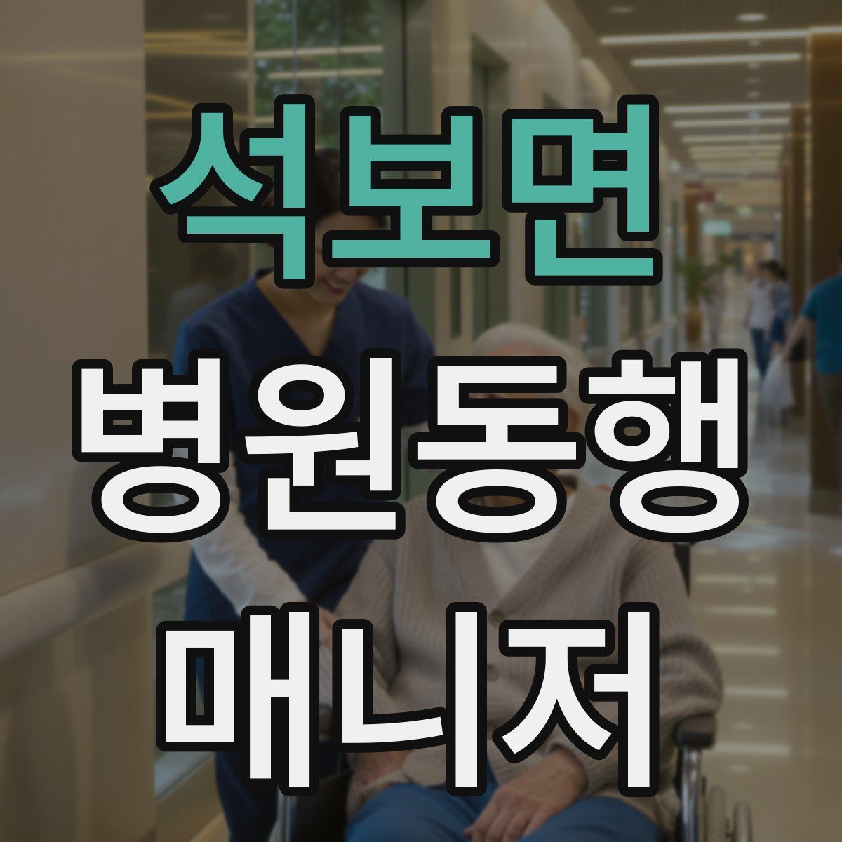 석보면 병원동행매니저 자격증