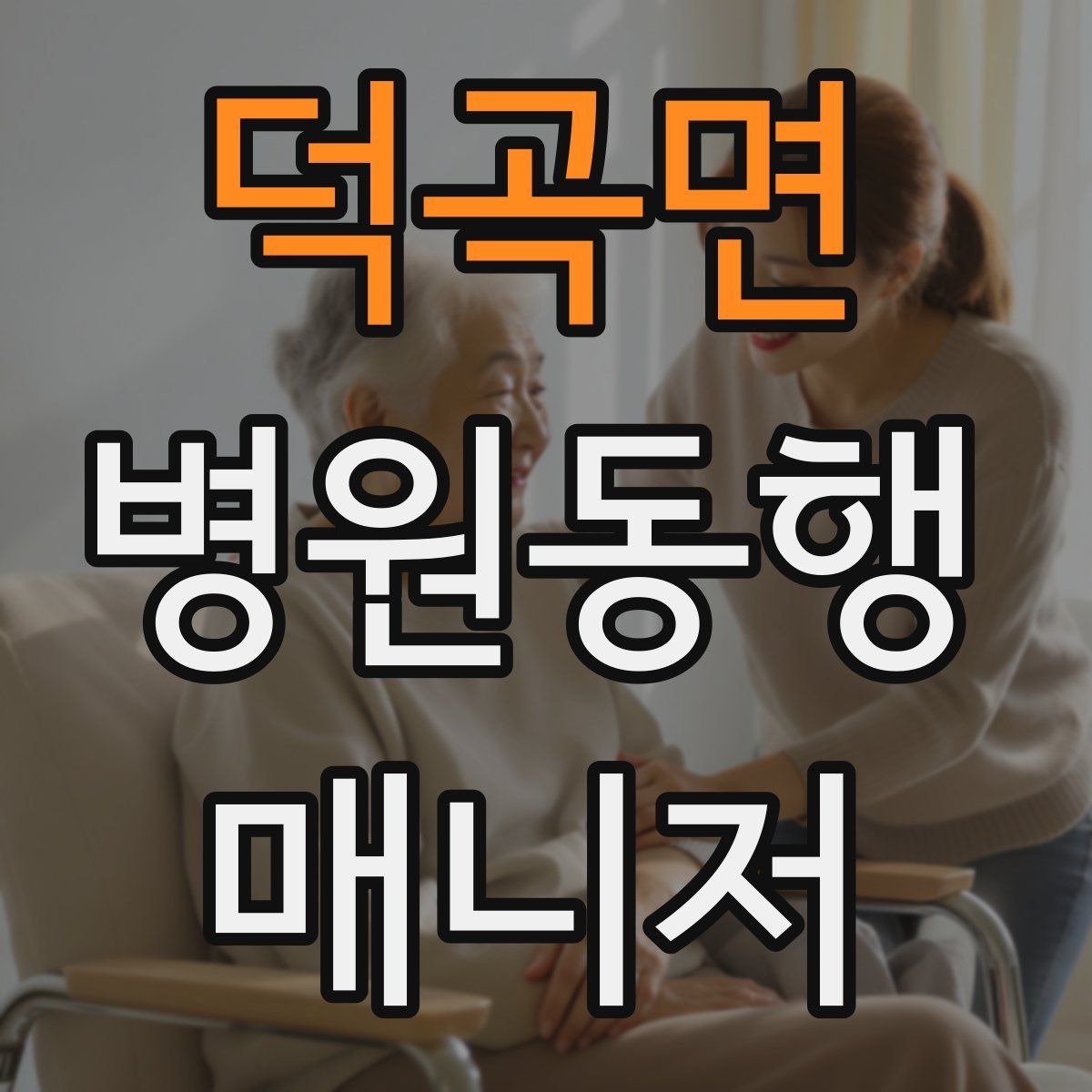 덕곡면 병원동행매니저 자격증