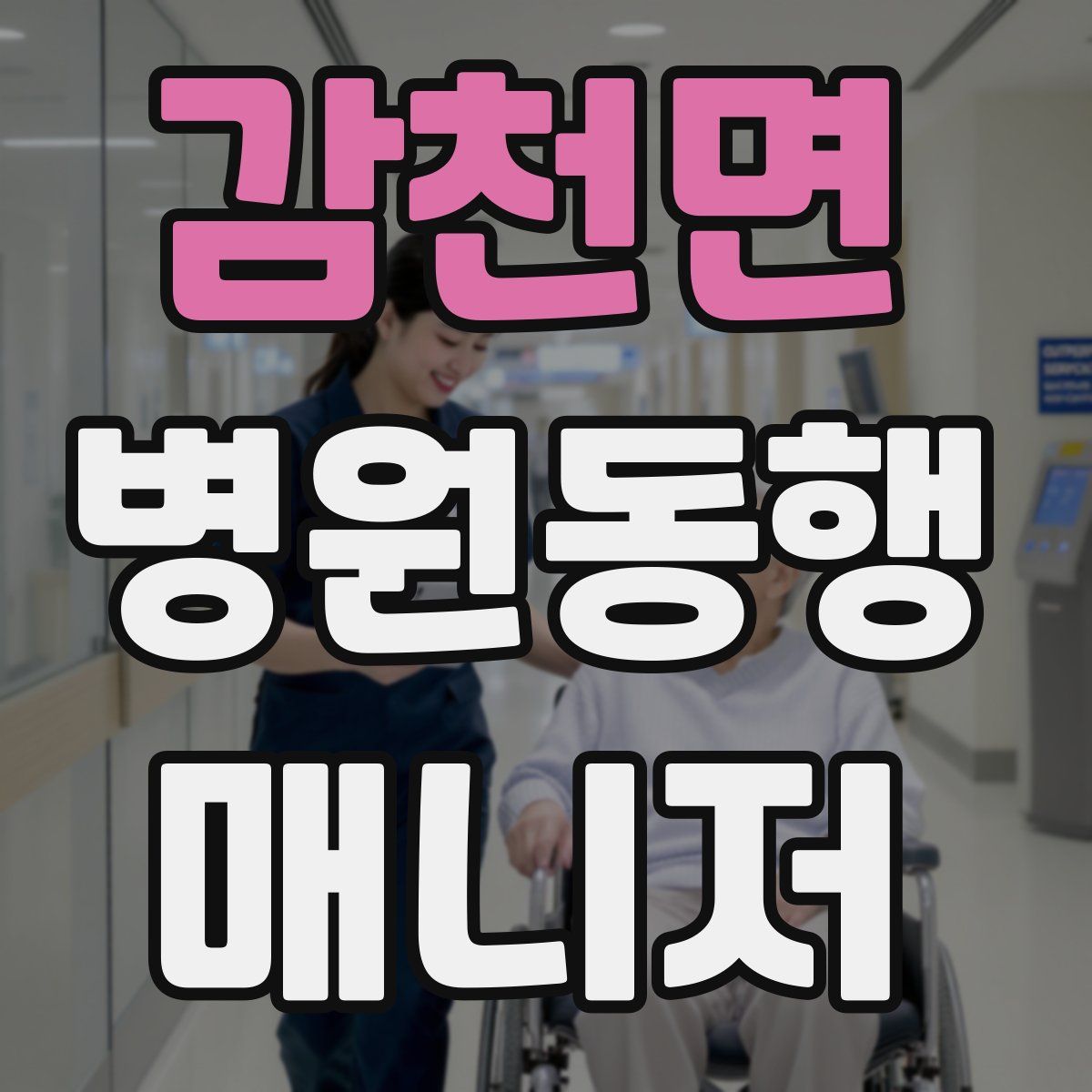 감천면 병원동행매니저 자격증