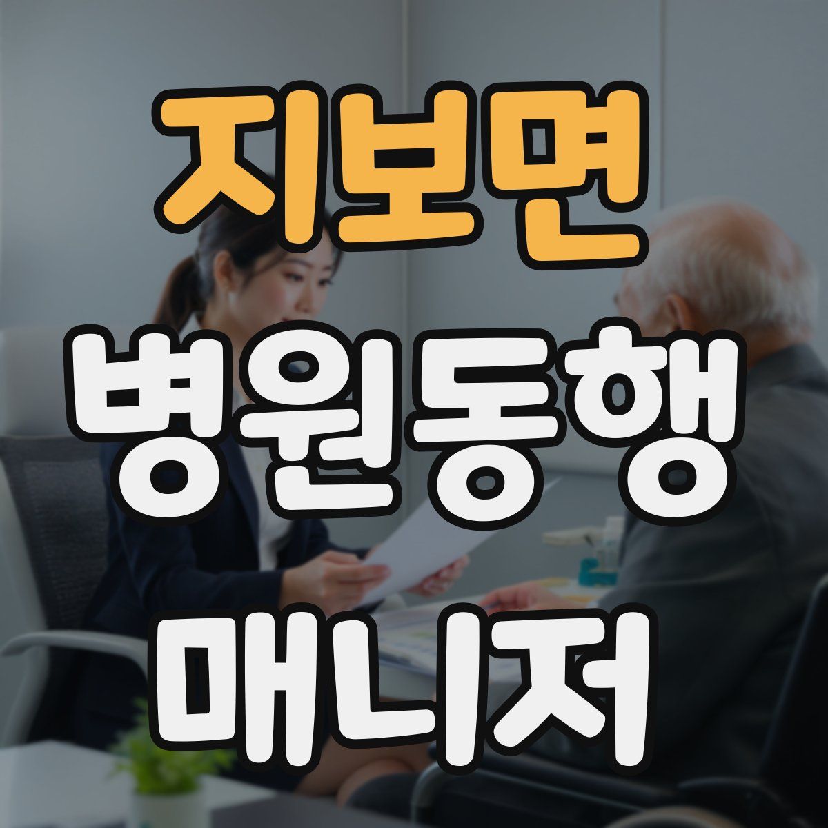 지보면 병원동행매니저 자격증