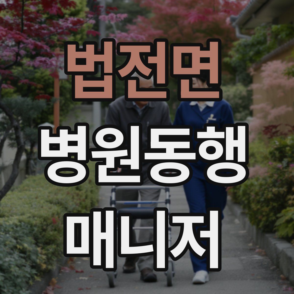 법전면 병원동행매니저 자격증