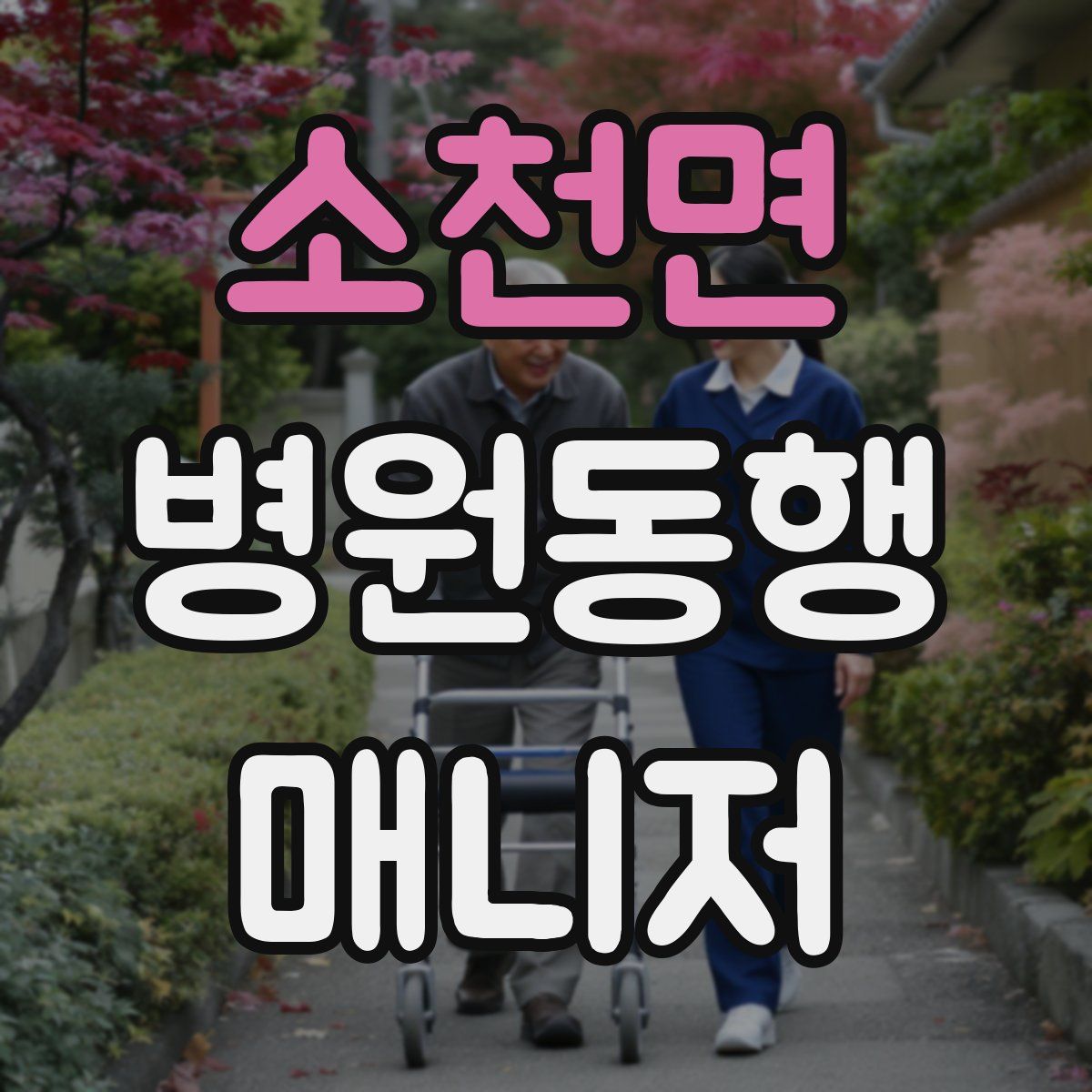 소천면 병원동행매니저 자격증