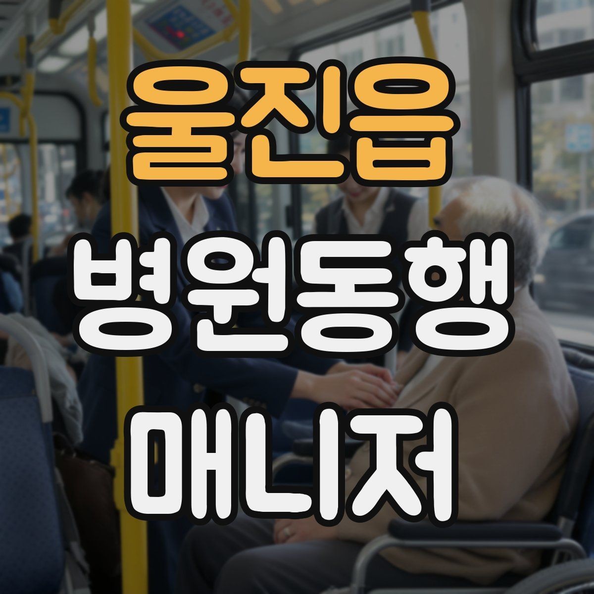 울진읍 병원동행매니저 자격증 휠체어 이동 시 주의사항