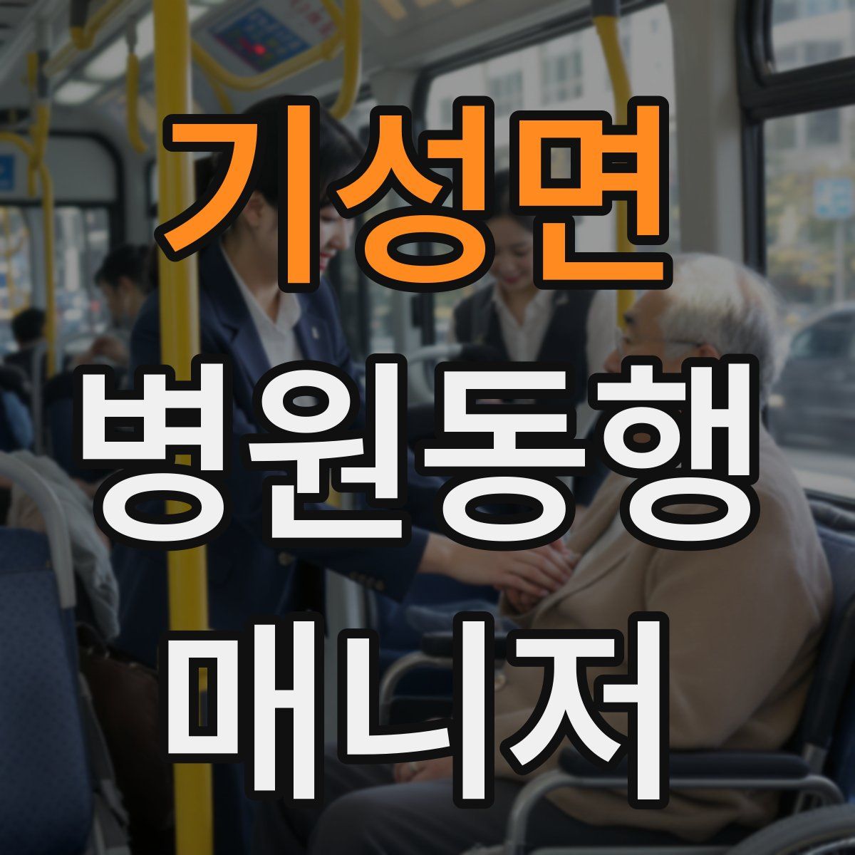기성면 병원동행매니저 자격증