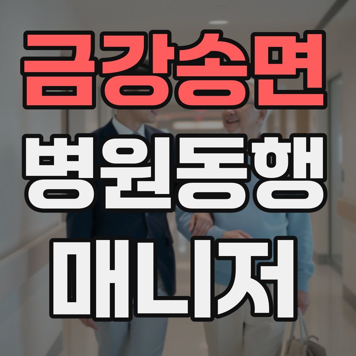 금강송면 병원동행매니저 자격증