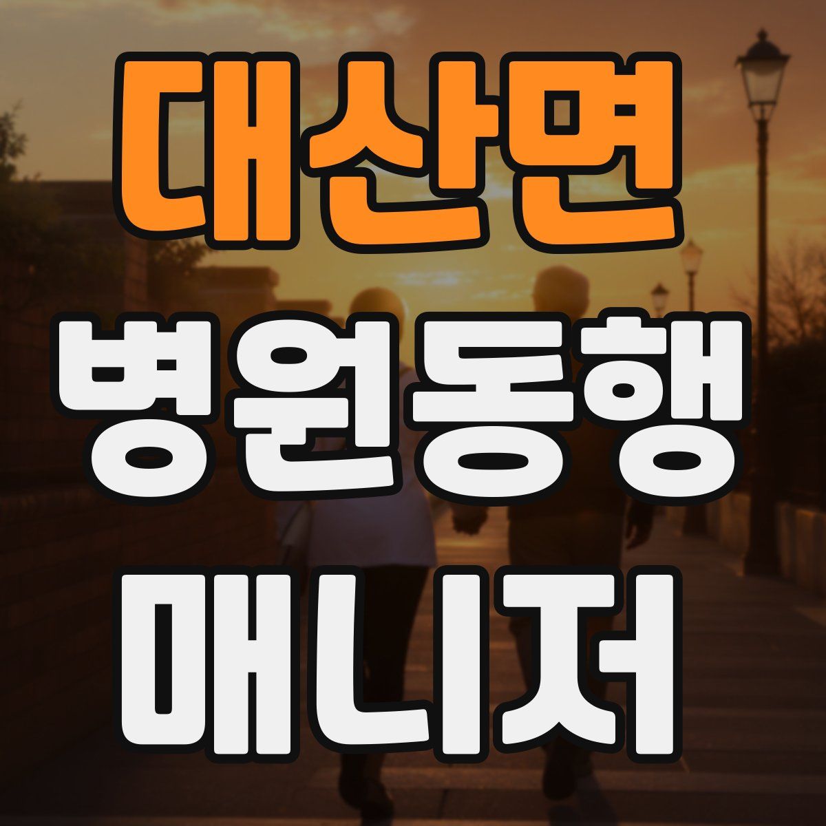 대산면 병원동행매니저 자격증