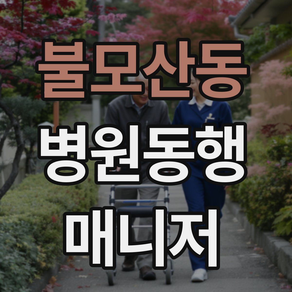 불모산동 병원동행매니저 자격증