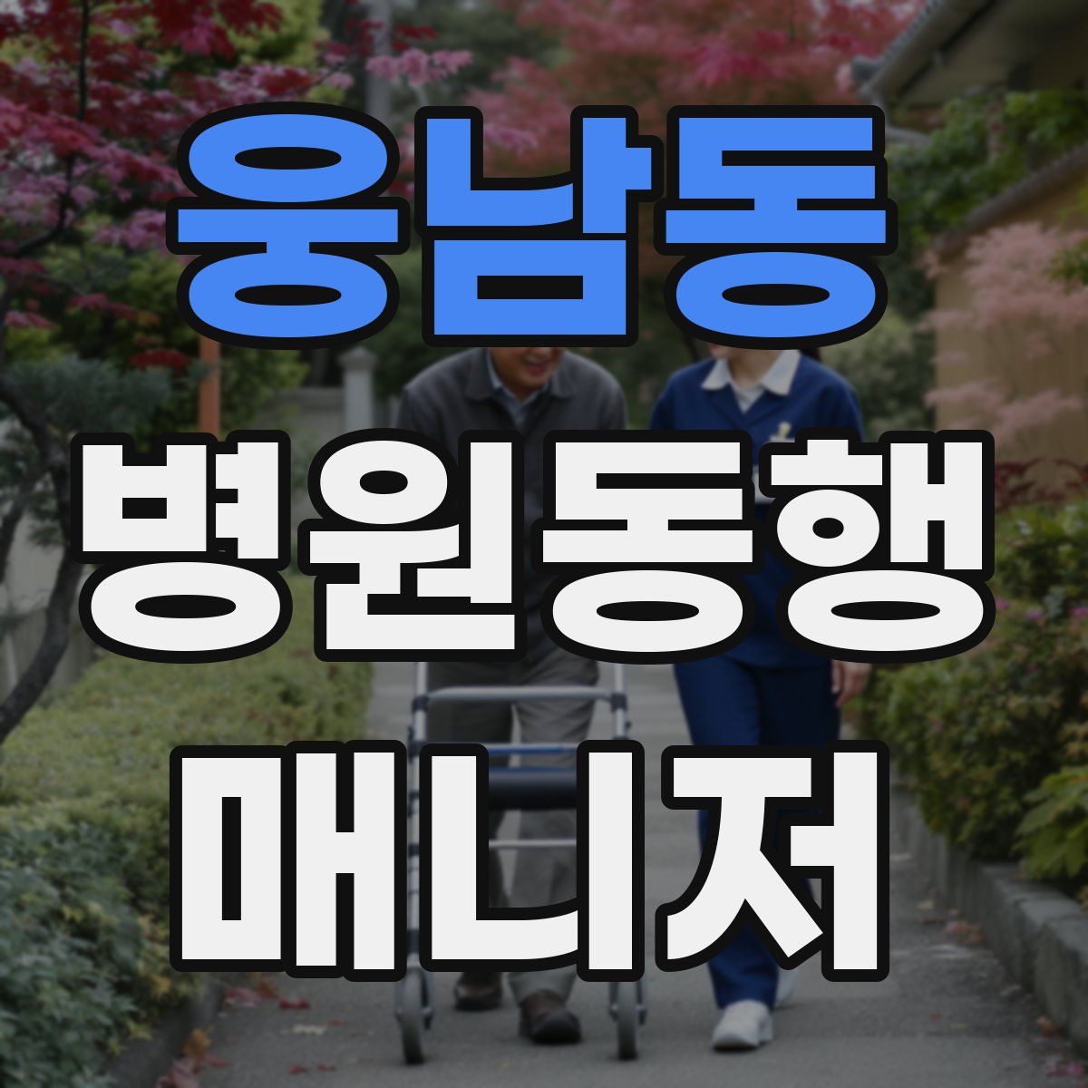 웅남동 병원동행매니저 자격증