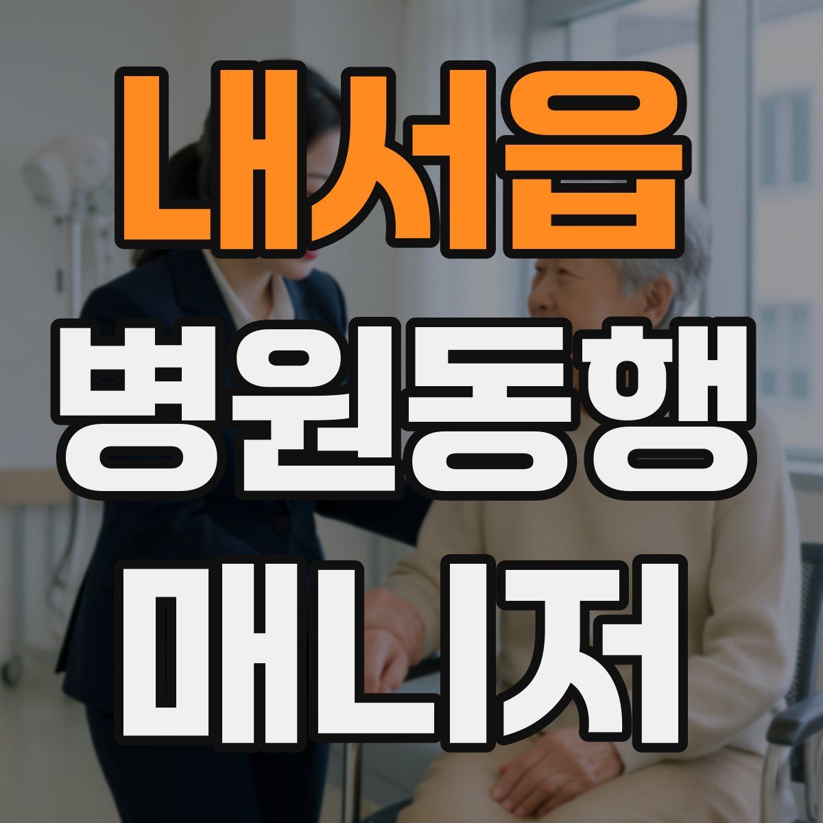 내서읍 병원동행매니저 자격증