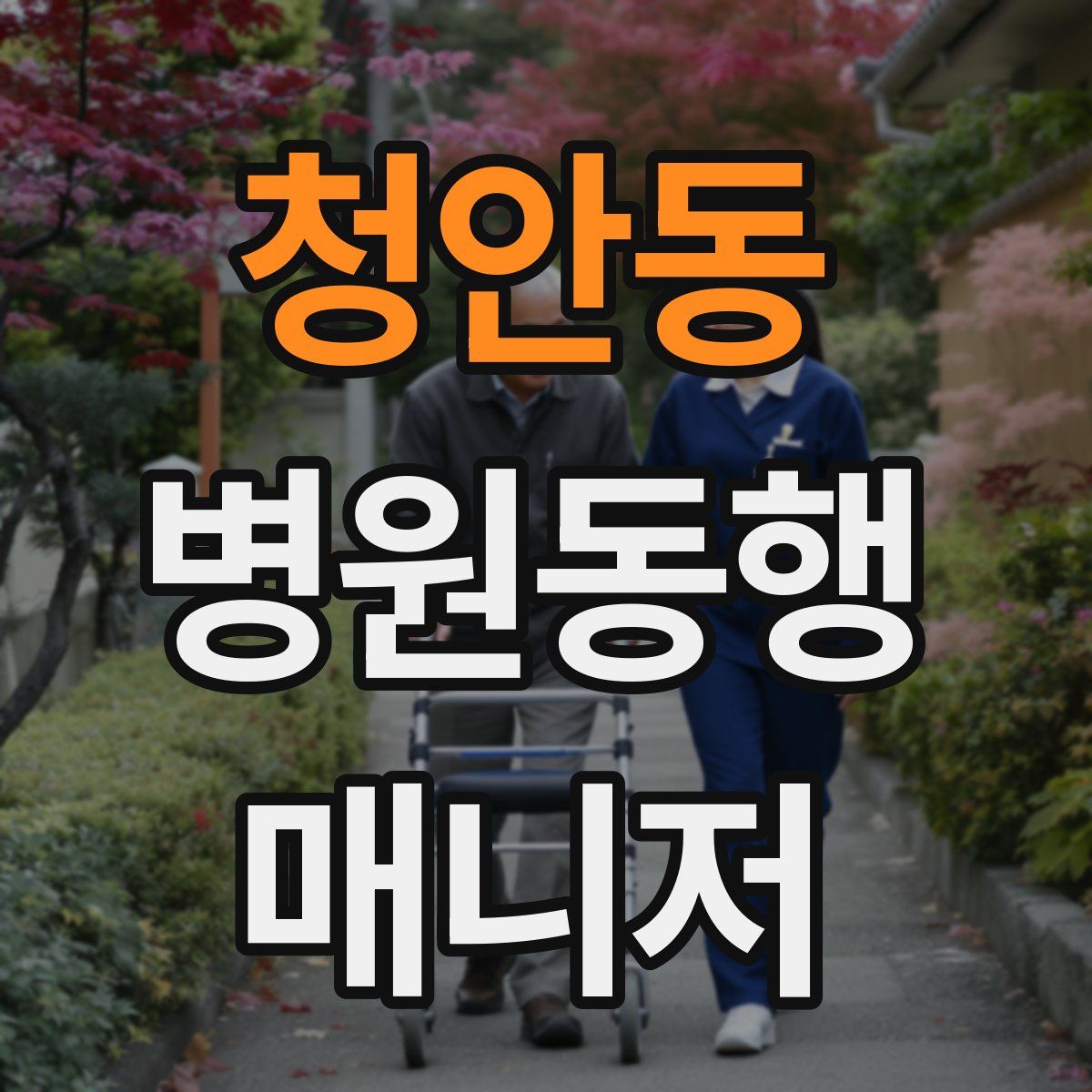 청안동 병원동행매니저 자격증