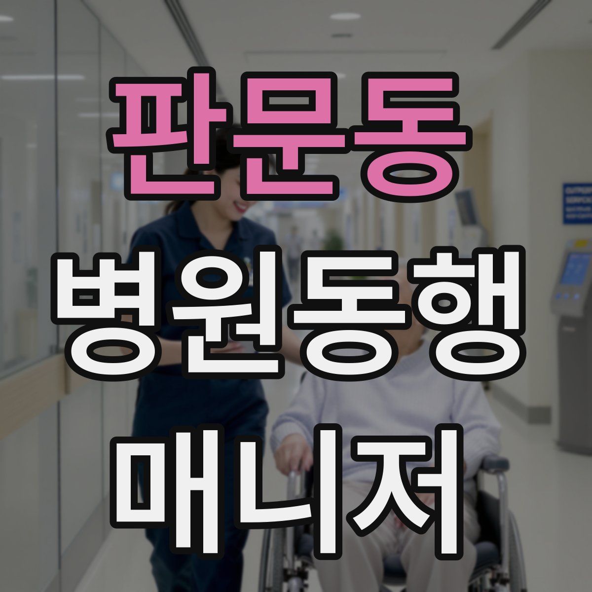 판문동 병원동행매니저 자격증
