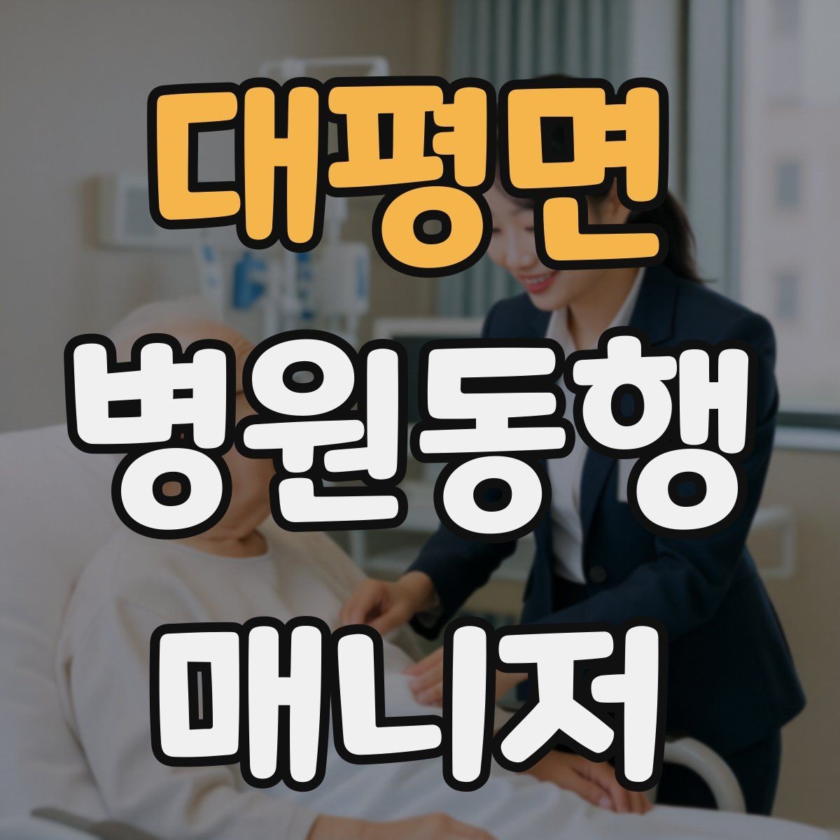 대평면 병원동행매니저 자격증 병원동행을 전문적으로 시작하는 방법