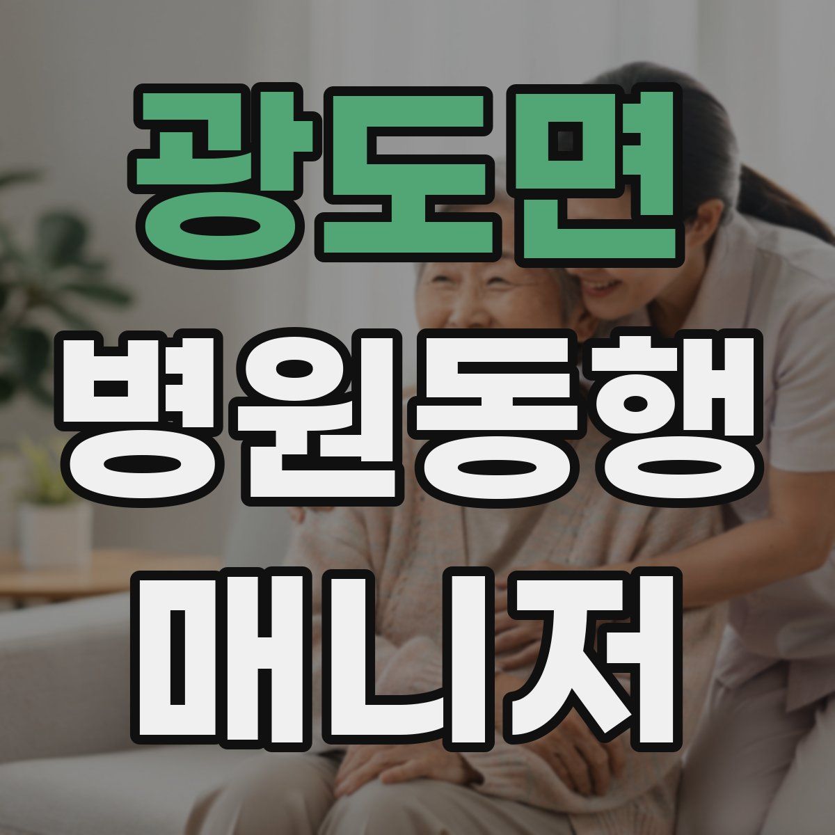 광도면 병원동행매니저 자격증
