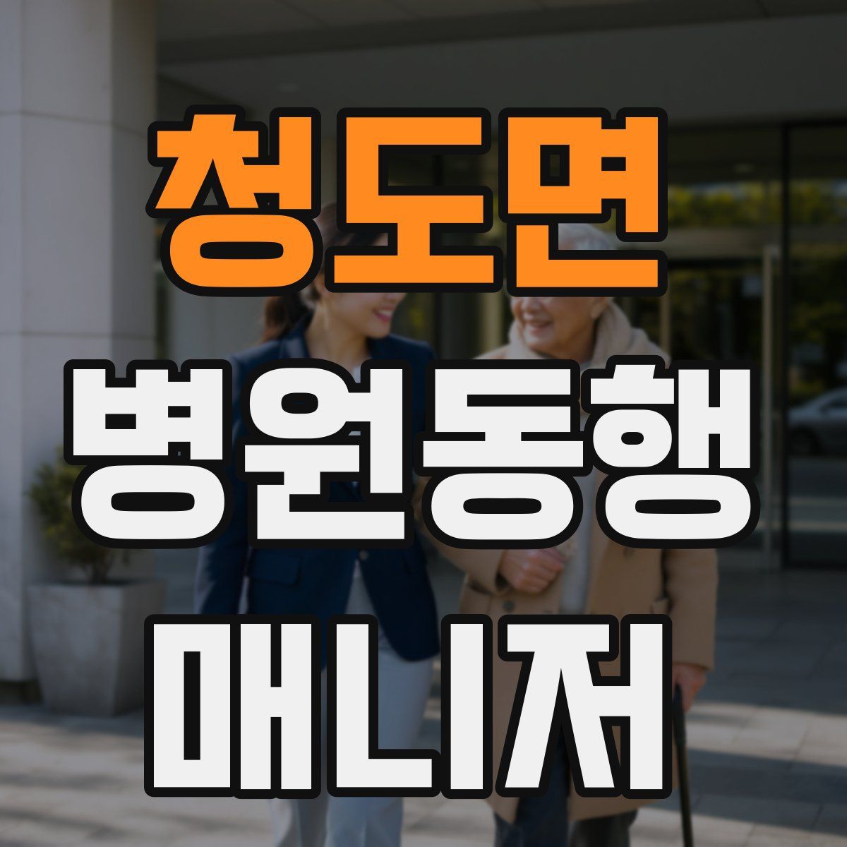 청도면 병원동행매니저 자격증
