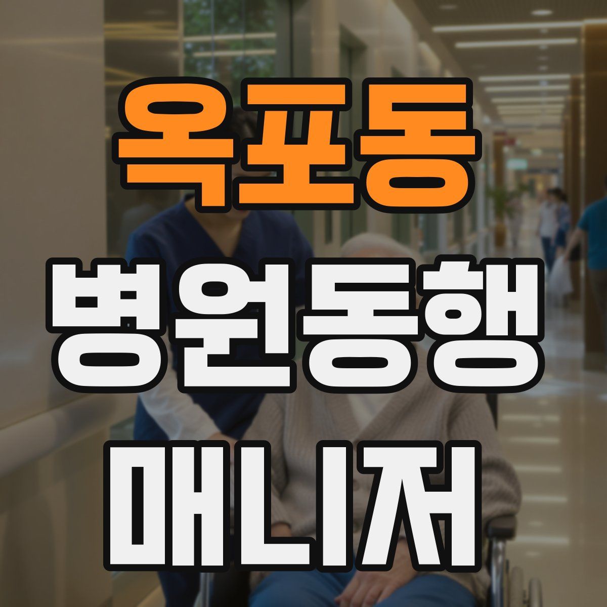옥포동 병원동행매니저 자격증